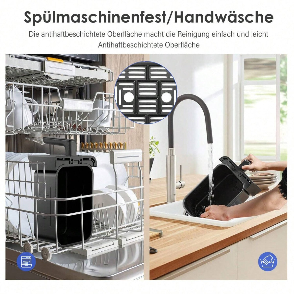 Friggitrice Tobi ad Aria Dual Zone 15L – Doppio Cestelli Indipendenti | 2400W, Touch LED, 8 Programmi, Finestra Visiva