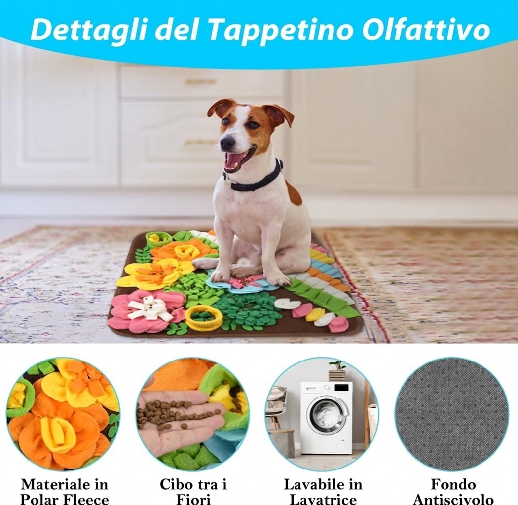 Tappetino Olfattivo per Cani: Stimola l'Olfatto e Riduce lo Stress