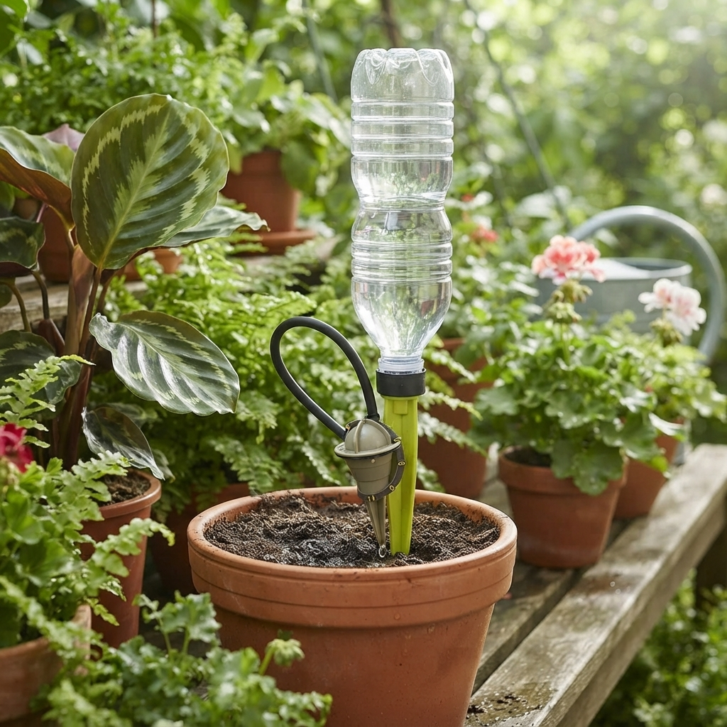 Set 2x Disseta Piante Tekno Flortis – Irrigazione Regolabile per Vasi