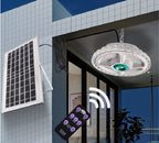 Lampada Plafoniera 200W con Pannello Solare – 156 LED COB, Telecomando e Accessori