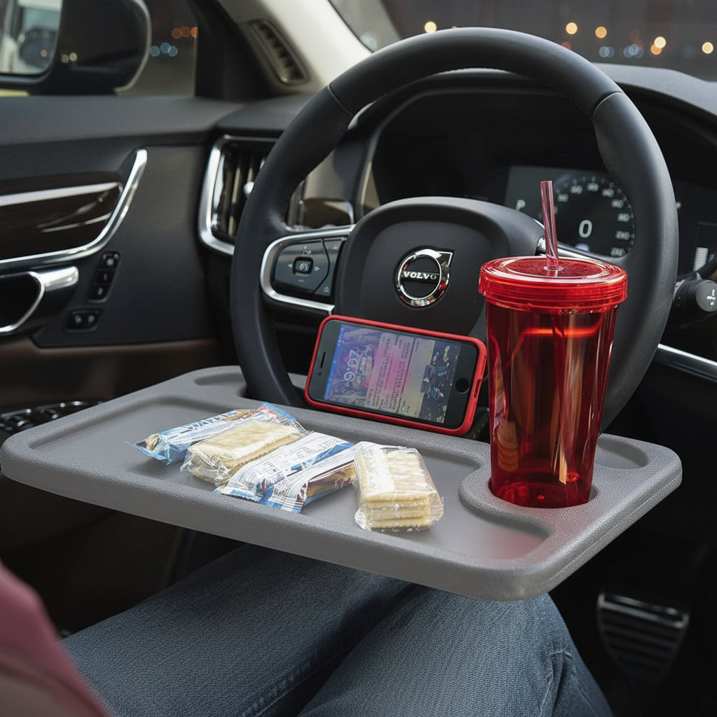 Vassoio per volante per auto tavolo da scrivania per laptop e cibo vassoio da viaggio