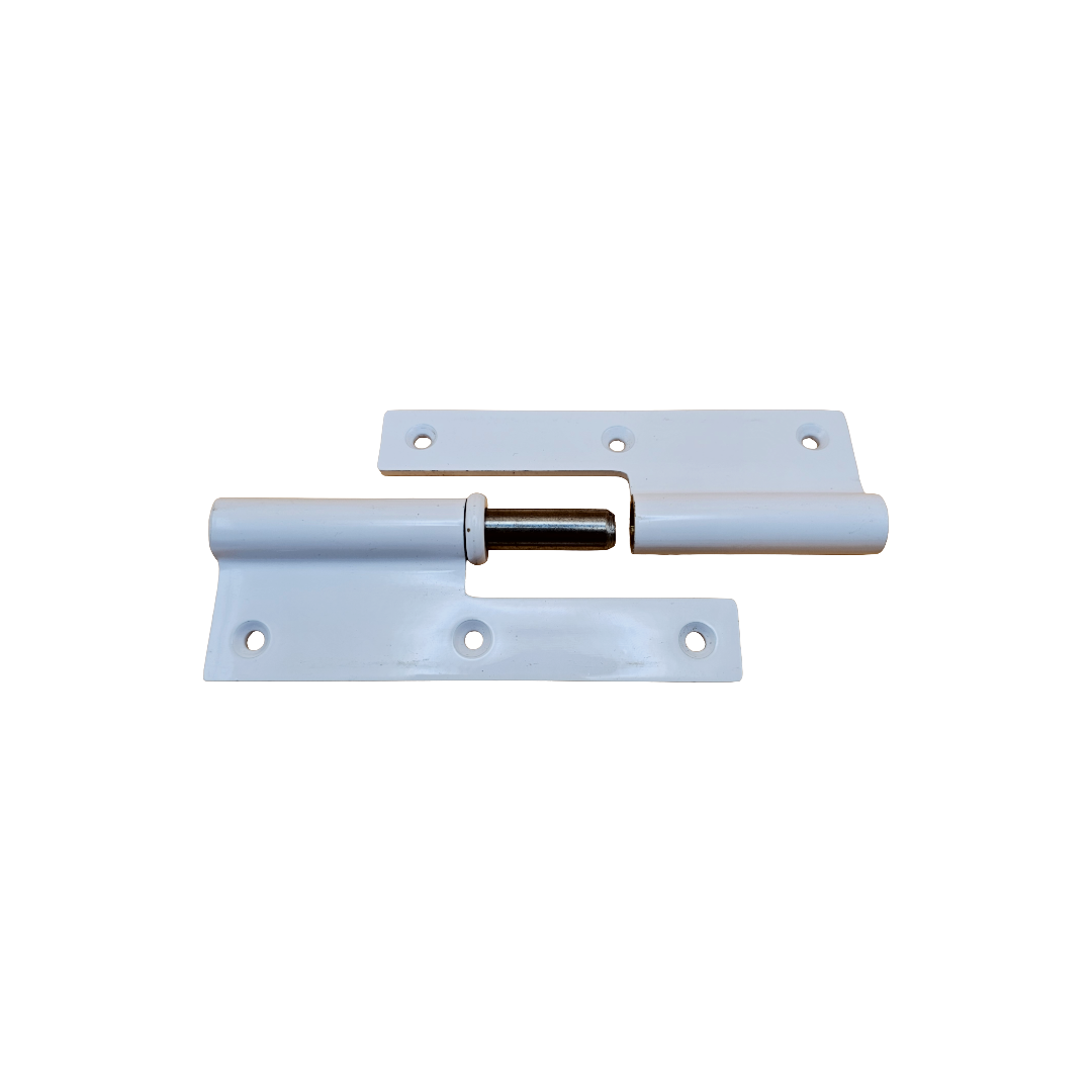Coppia Cerniere Pesanti Porte Ottone Bianca 120x70 mm Destra D (2 Pz)