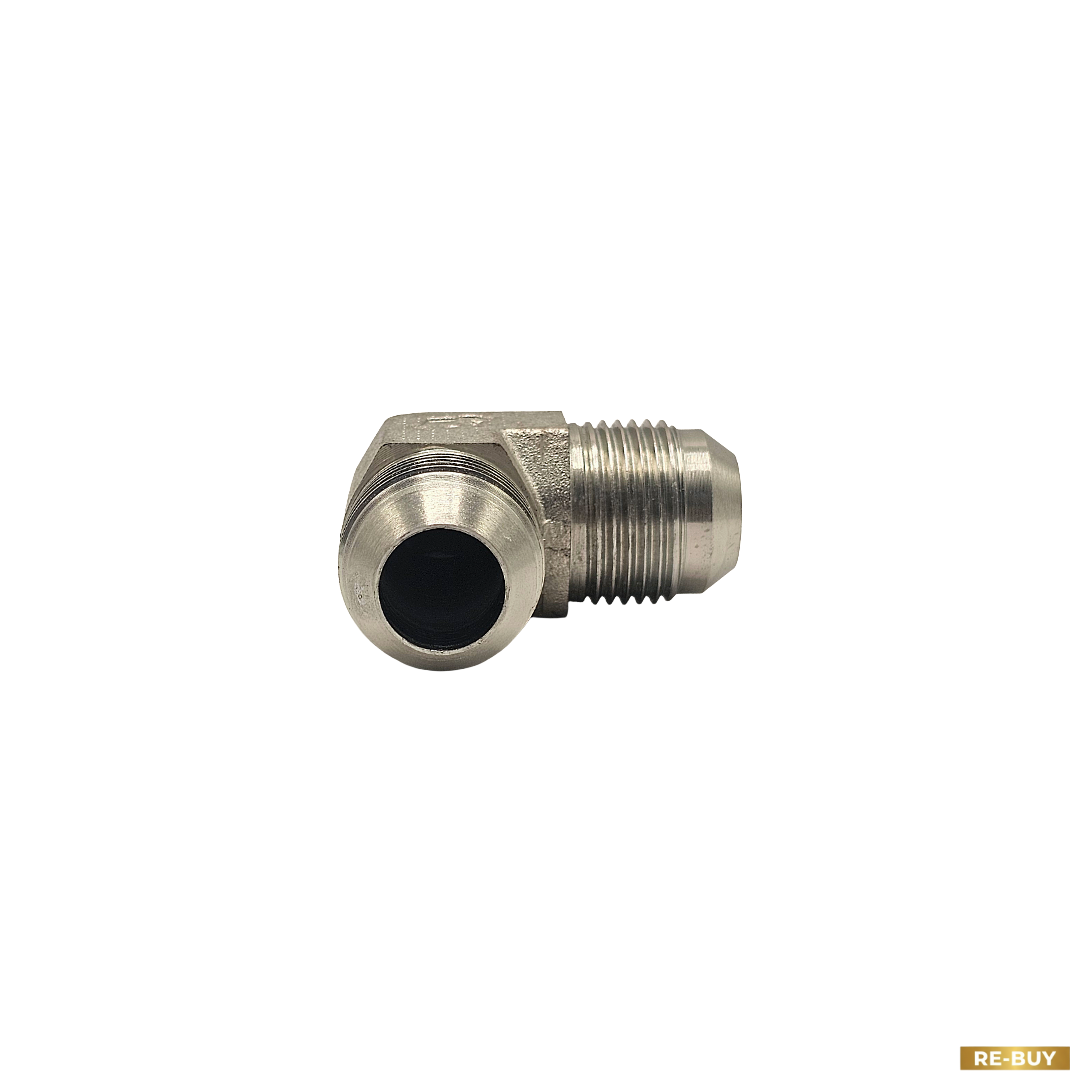 Raccordo a Gomito 90° Oleodinamico Maschio-Maschio JIC 1" 1/16 FOR in acciaio