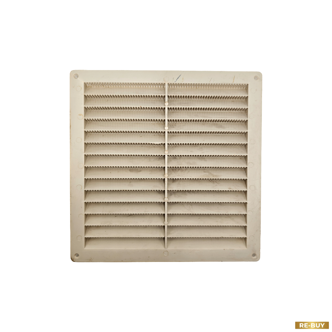 Set 3 Griglie di Aerazione Quadrate 23x23 Plastica Bianca UNI CIG 7129