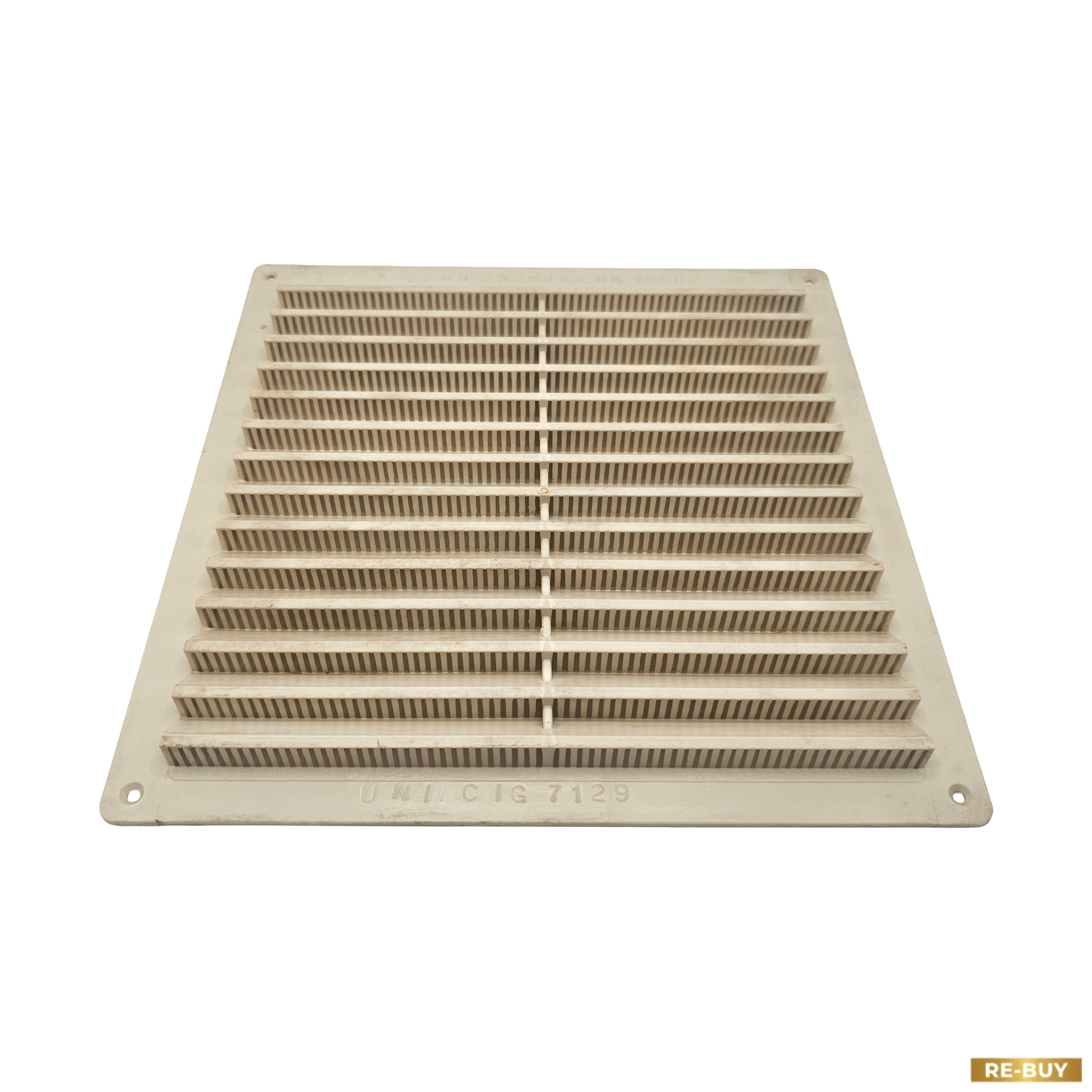 Set 3 Griglie di Aerazione Quadrate 23x23 Plastica Bianca UNI CIG 7129