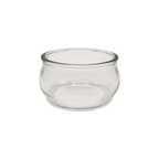 Set 6 Ciotole Monoporzione in Vetro Arrotondate per Dessert Salse e Aperitivi