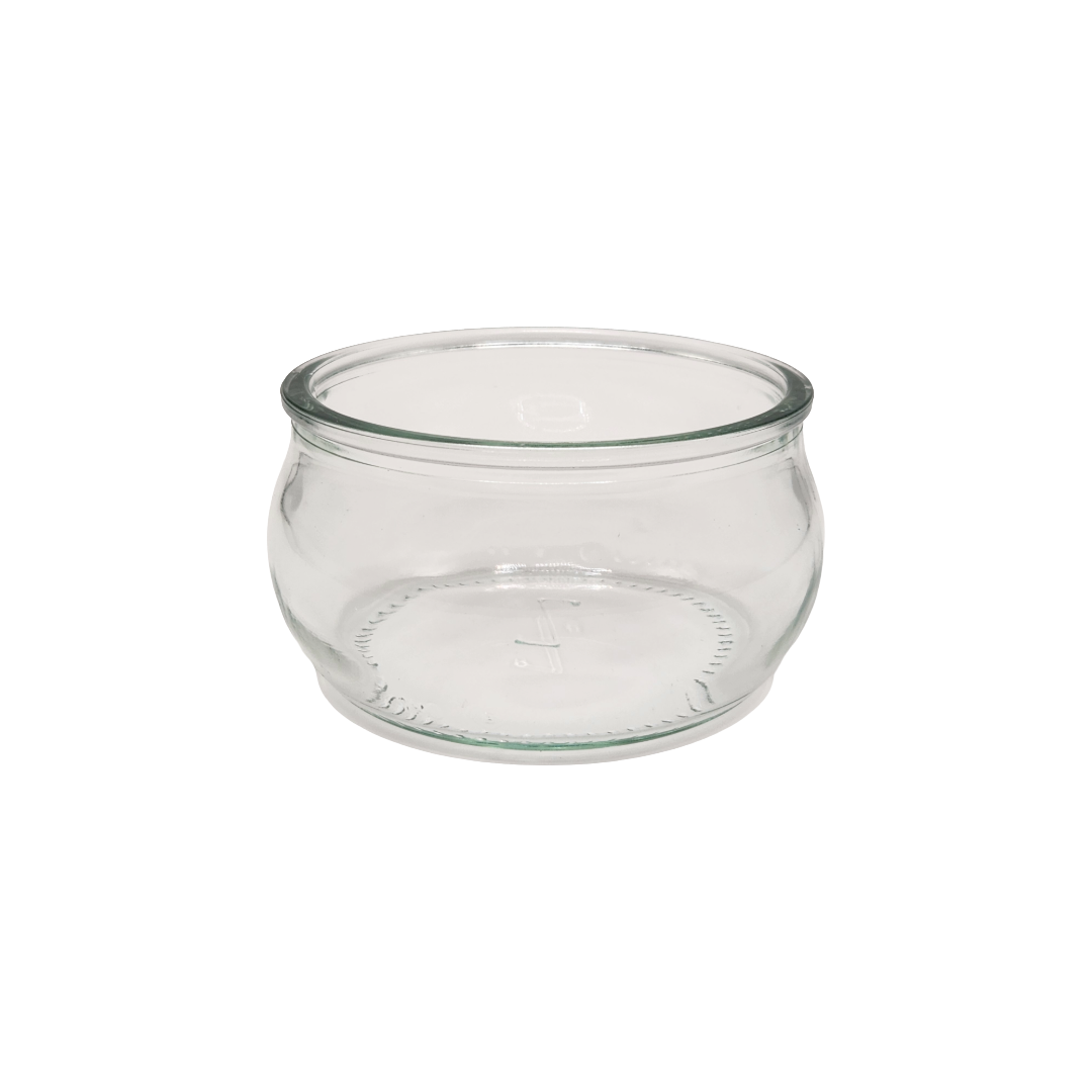 Set 6 Ciotole Monoporzione in Vetro Arrotondate per Dessert Salse e Aperitivi