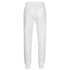 Pantalone Jogging Slim Fit Bianco MMXXVI - Cotone Felpato Sportivo Uomo Donna
