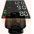 Misuratore di Pressione Sanguigna da Polso Digitale Portatile con Display LCD Retroilluminato e Memoria, Bracciale Regolabile