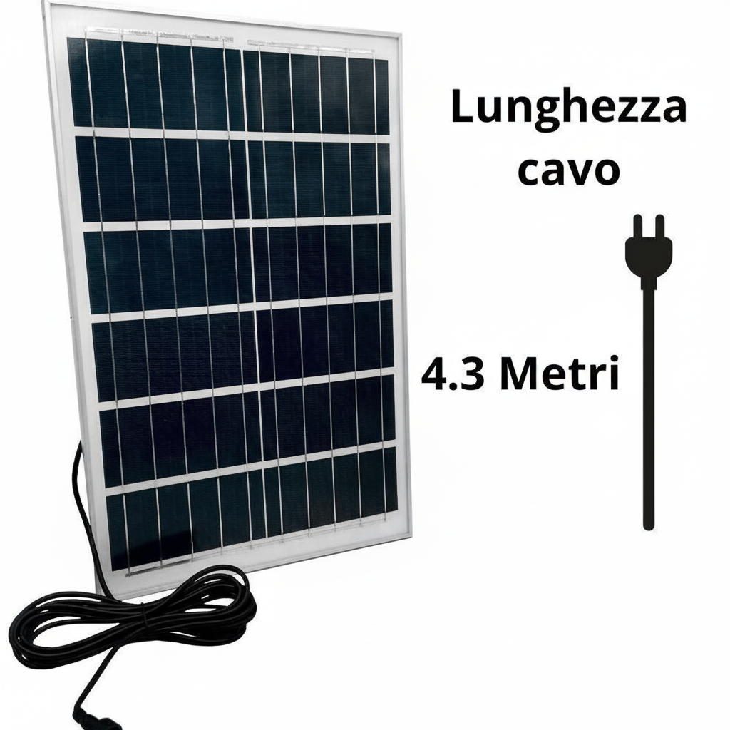Faro LED con Pannello Solare - 50 Watt