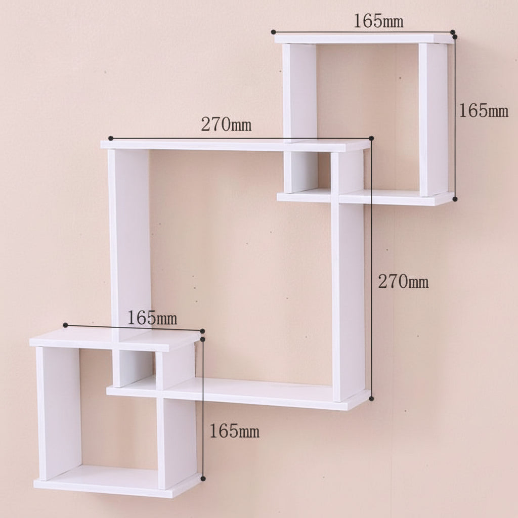 Cubi da parete set da tre pezzi - Design adatto per foto e decorazioni