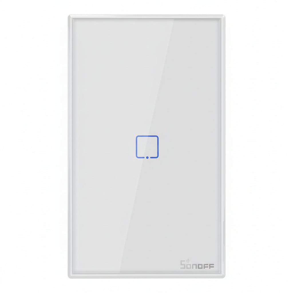 Interruttore Smart WiFi – Switch Touch 1 Canale in Vetro Bianco per Alexa e Google Home