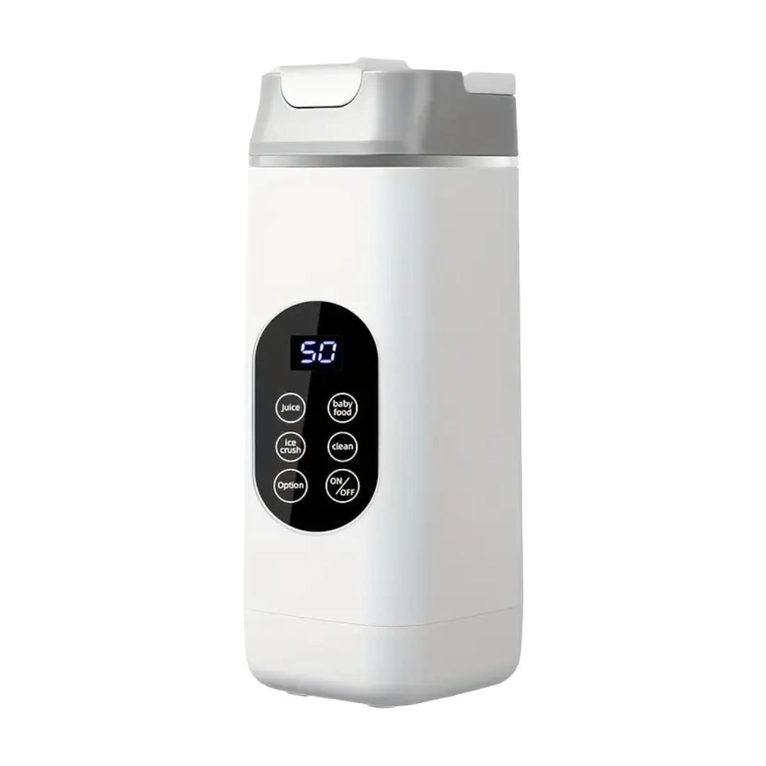 Frullatore Portatile Professionale da 420 ml con 12 Lame in Acciaio Inox, 4 Modalità Intelligenti, Ricarica USB e Isolamento Termico – Ideale per Smoothie, Frullati, Succhi e Uso in Movimento