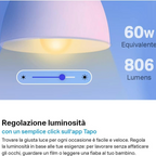 Pack 4 Lampadine Smart LED RGB - Kit Illuminazione Wi-Fi