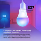 Pack 4 Lampadine Smart LED RGB - Kit Illuminazione Wi-Fi