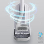 Scopino WC in Silicone con Design a Mazza da Golf | Setola Flessibile TPR, Asciugatura Rapida e Supporto Antigoccia