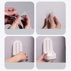 Scopino WC in Silicone con Design a Mazza da Golf | Setola Flessibile TPR, Asciugatura Rapida e Supporto Antigoccia