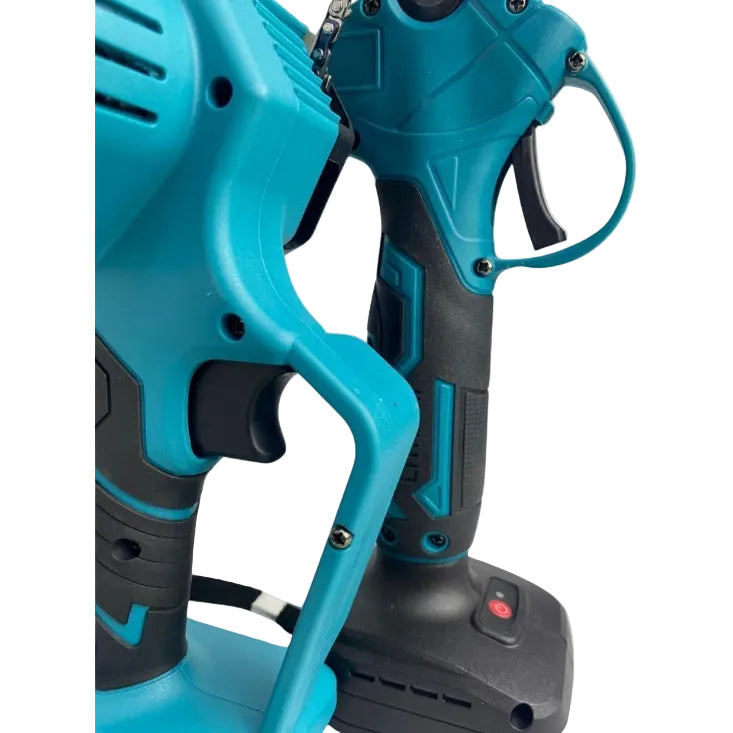 Set Potatura 2 in 1 con Motosega e Forbici a Batteria –2 batterie da 48V, Lama da 6", Valigetta Inclusa