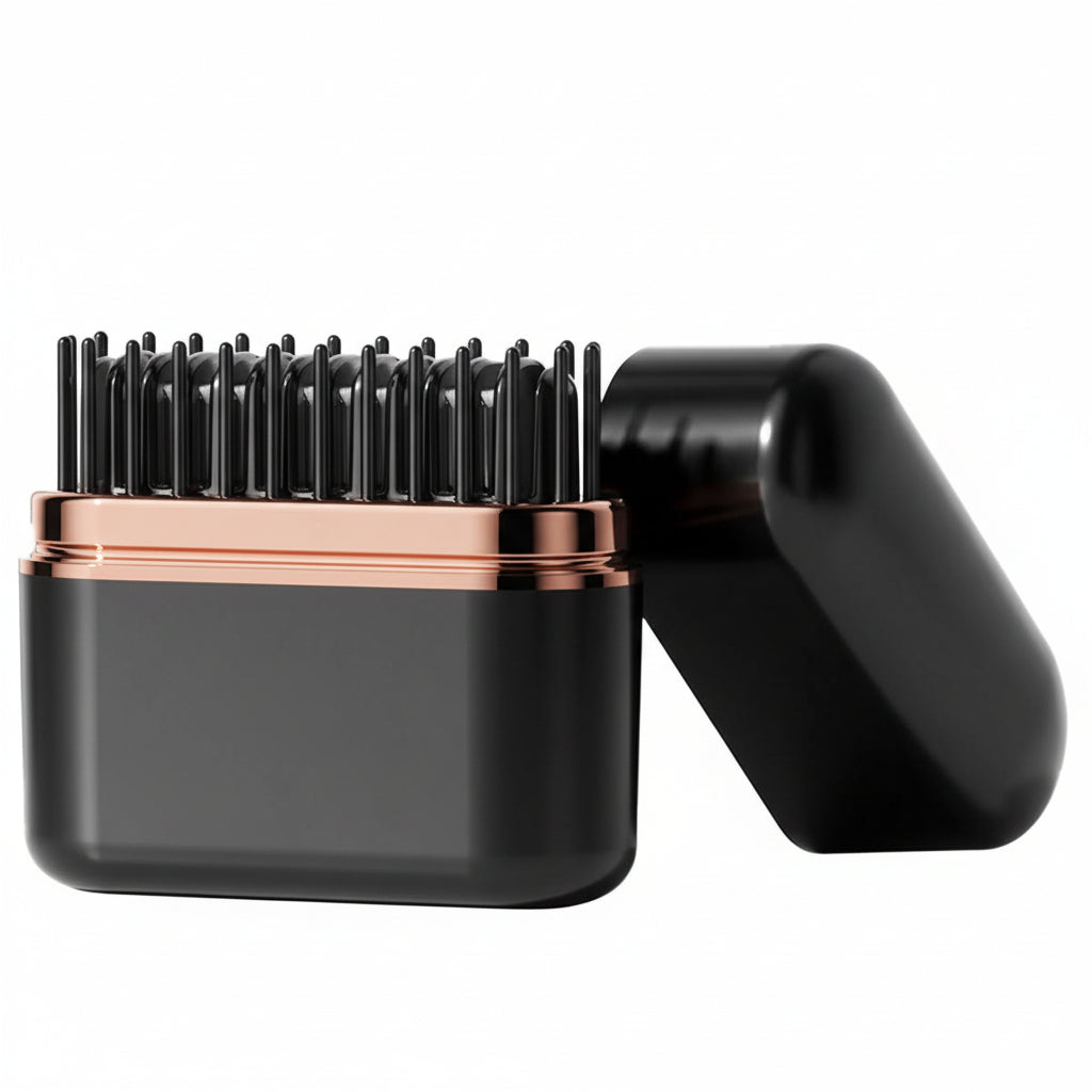 Spazzola per Lisciare i Capelli Senza Fili con Tecnologia Ionica, Pettine Riscaldato con 3 Temperature