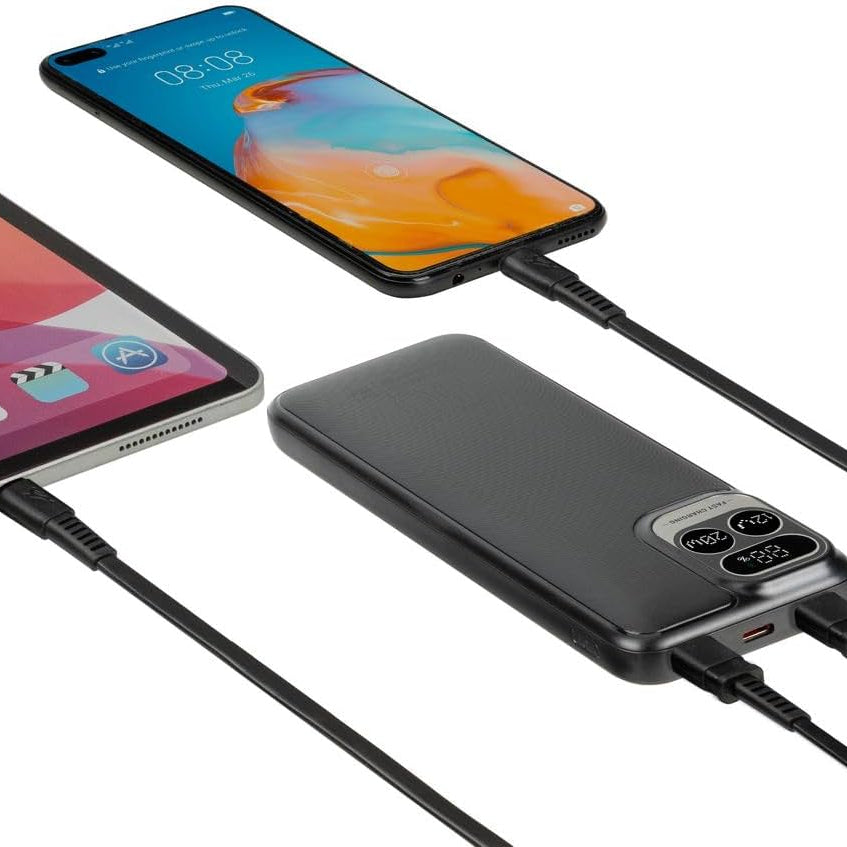 Power Bank 15000mAh 66W con Display LED e 4 Cavi Integrati