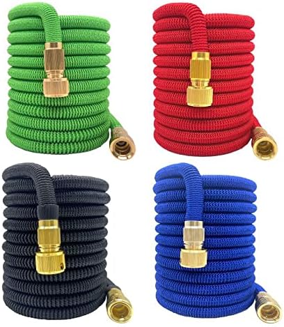 Tubo da Giardino Estensibile 22,5 Metri - Alta Pressione con Attacchi in Acciaio Inox