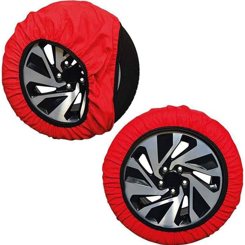 Calze da Neve per Pneumatici - Set di 2 Pezzi Omologate SIze XXL