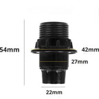Portalampadina E14 Nero Termoplastico 40W 240V