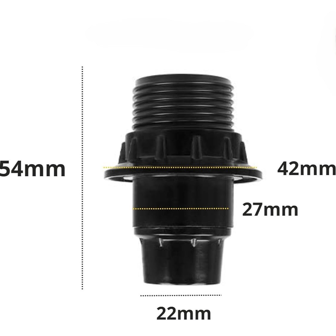 Portalampadina E14 Nero Termoplastico 40W 240V
