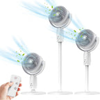 Ventilatore Ricaricabile 3-in-1 da Pavimento – Portatile, Silenzioso, Regolabile con Telecomando