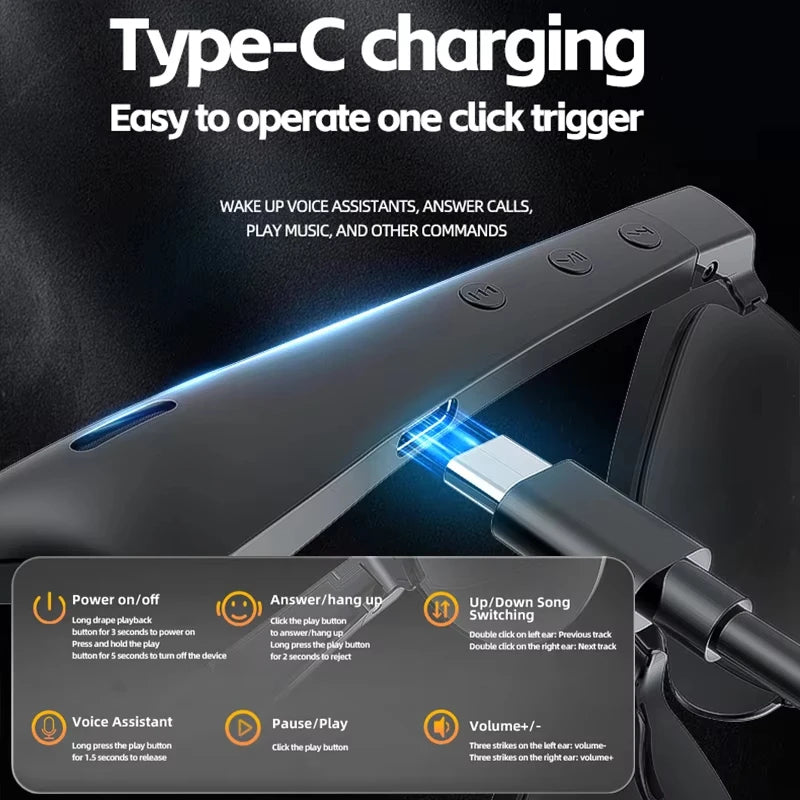 Occhiali Bluetooth Sport con Cuffie Integrate – Musica e Chiamate Senza Fili