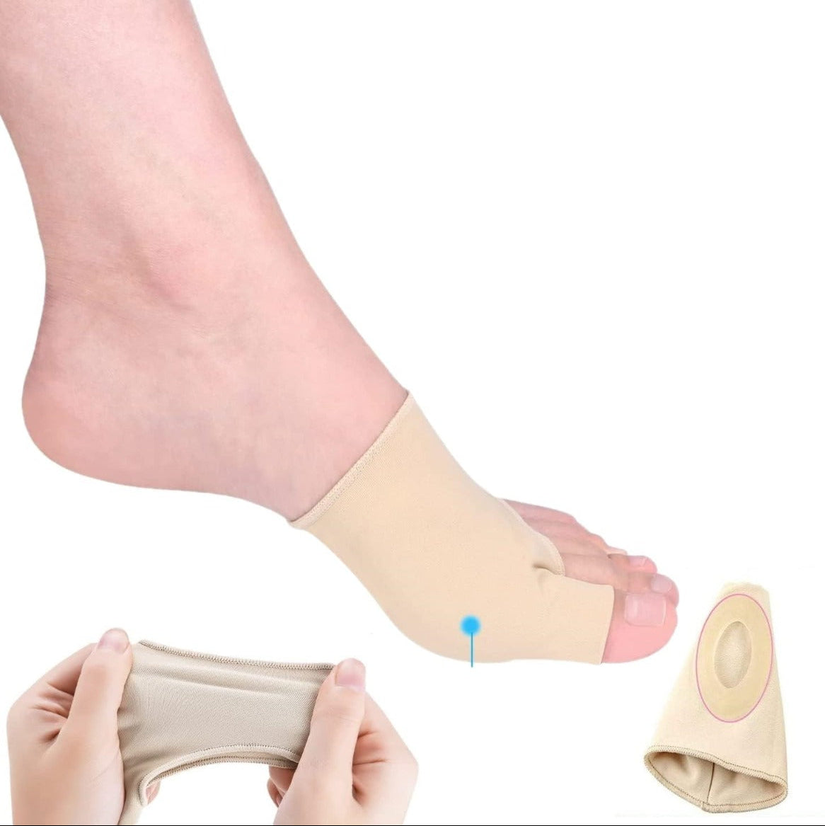 Tutore alluce valgo separatore dita dei piedi correttore dito a martello