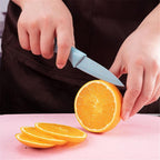 Set di Coltelli da Cucina Colorati con Confezione Regalo - Lame Antiaderenti in Acciaio Inossidabile di Alta Qualità