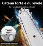 Set Potatura 2 in 1 con Motosega e Forbici a Batteria –2 batterie da 48V, Lama da 6", Valigetta Inclusa