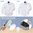 Mini Ferro da Stiro a Vapore da Viaggio 1200W – 6 Modalità, Riscaldamento 5s, Pieghevole 180°, Serbatoio 120ml, Piastra Ceramica Antiaderente