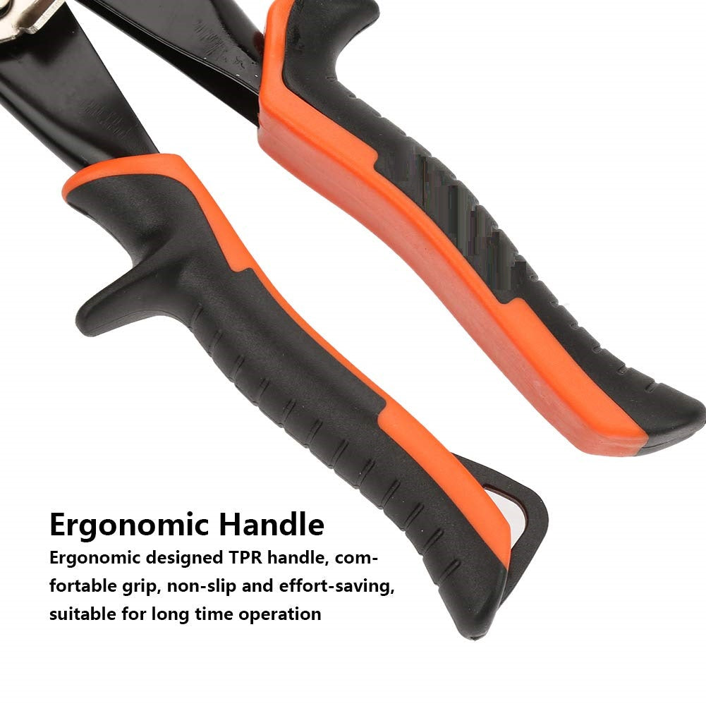 Cesoia per metallo lamiera forbici stagno per alluminio rame con impugnatura ergonomica 250 mm lame cromo vanadio
