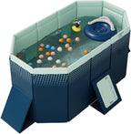 Piscina Pieghevole Portatile 107x166x45 cm – Piscina per Bambini e Adulti, Ideale per Esterni e Interni, Facile da Installare