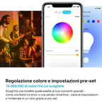 Pack 4 Lampadine Smart LED RGB - Kit Illuminazione Wi-Fi