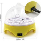 Incubatrice Digitale 7 Uova per Polli e Uccelli con Touch Screen e LED