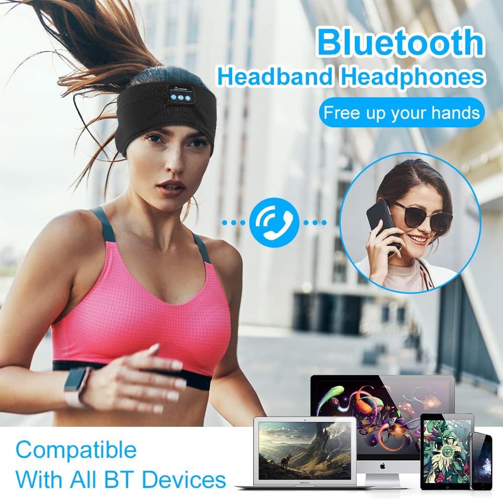 Fascia Bluetooth 3 in 1 – Cuffie per Dormire, Sport e Relax