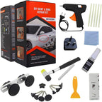 Visbella Kit Riparazione Ammaccature con Estrattore a Ponte e Colla a Caldo  Rimozione Ammaccature Auto Senza Verniciatura