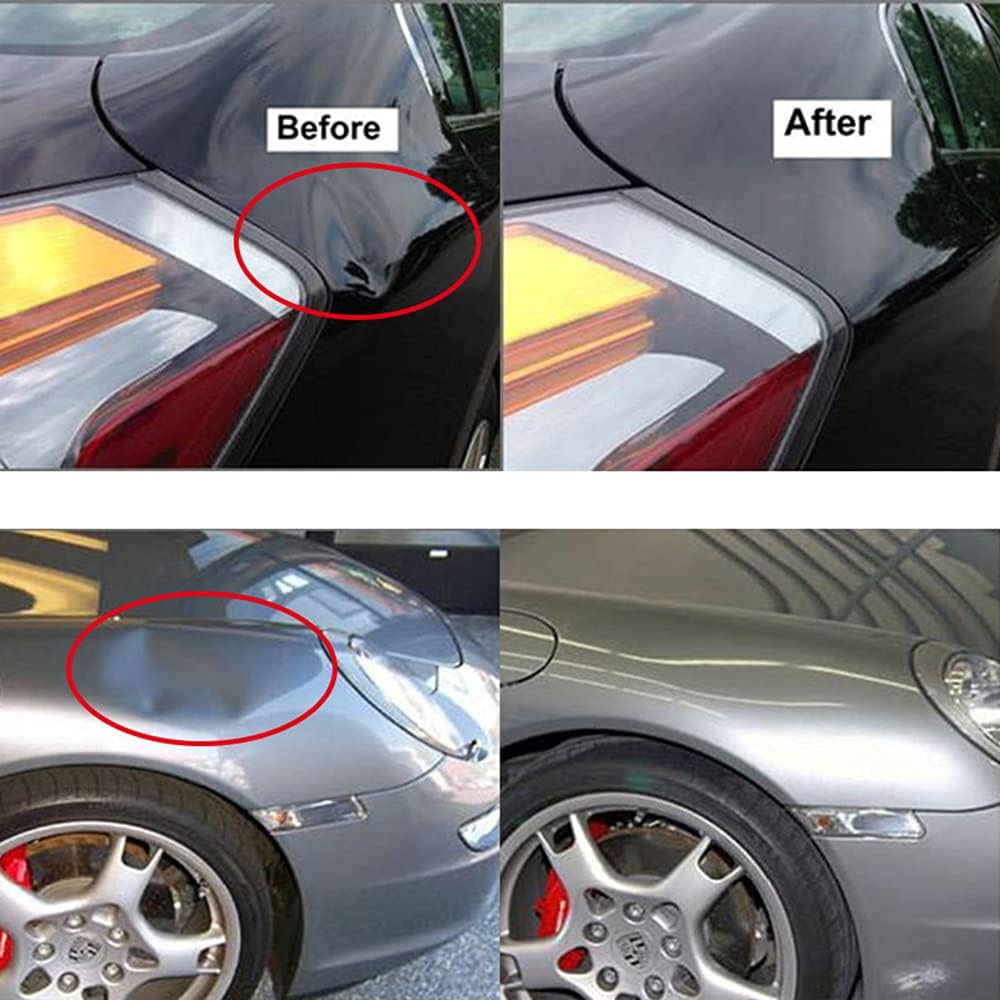 Visbella Kit Riparazione Ammaccature con Estrattore a Ponte e Colla a Caldo  Rimozione Ammaccature Auto Senza Verniciatura