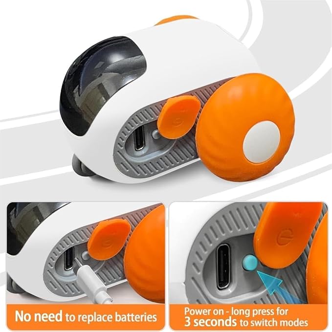 Turbo Tail 2.0 – Giocattolo Interattivo per Gatti con Coda Rotante Sensibile al Movimento