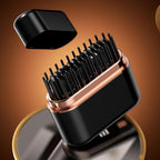 Spazzola per Lisciare i Capelli Senza Fili con Tecnologia Ionica, Pettine Riscaldato con 3 Temperature