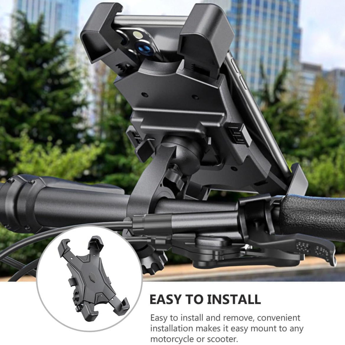 Supporto Telescopico Universale per Smartphone – Per Moto, Scooter e Biciclette