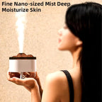 Diffusore Umidificatore Flame Volcano con Luce LED e Spegnimento Automatico - 300ml