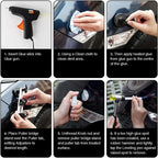 Visbella Kit Riparazione Ammaccature con Estrattore a Ponte e Colla a Caldo  Rimozione Ammaccature Auto Senza Verniciatura