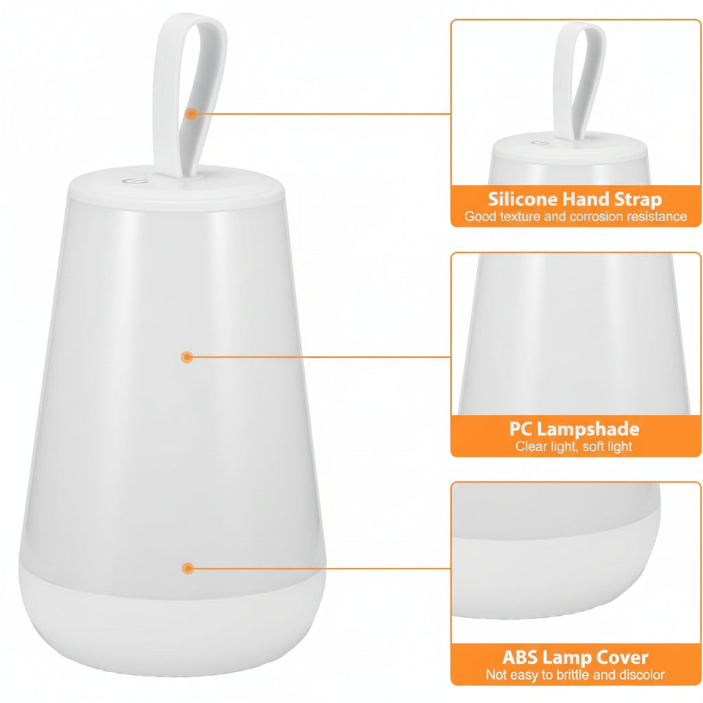 Lampada da Comodino LED con Controllo Touch e Illuminazione Regolabile