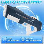 Pistola ad Acqua Elettrica Ricaricabile con Serbatoio da 500ML – Spruzzo Automatico – Giocattolo Estivo Ideale per Bambini e Adulti – Perfetto per Holi, Mare, Piscina e Giardino