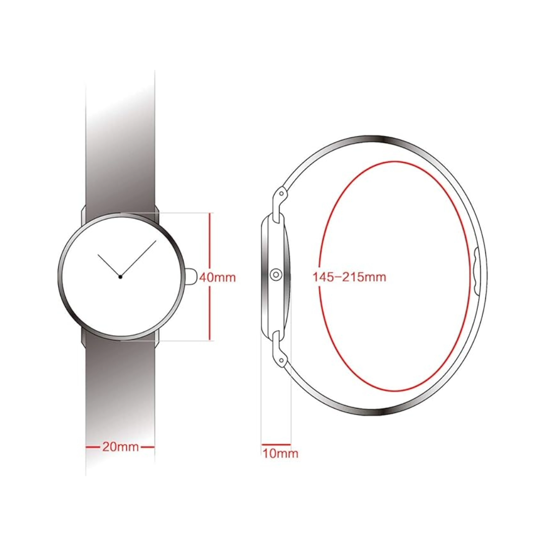 Orologio Analogico Alienwork Uomo | Cronografo al Quarzo Nero