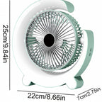 Ventilatore da tavolo portatile USB con luce RGB